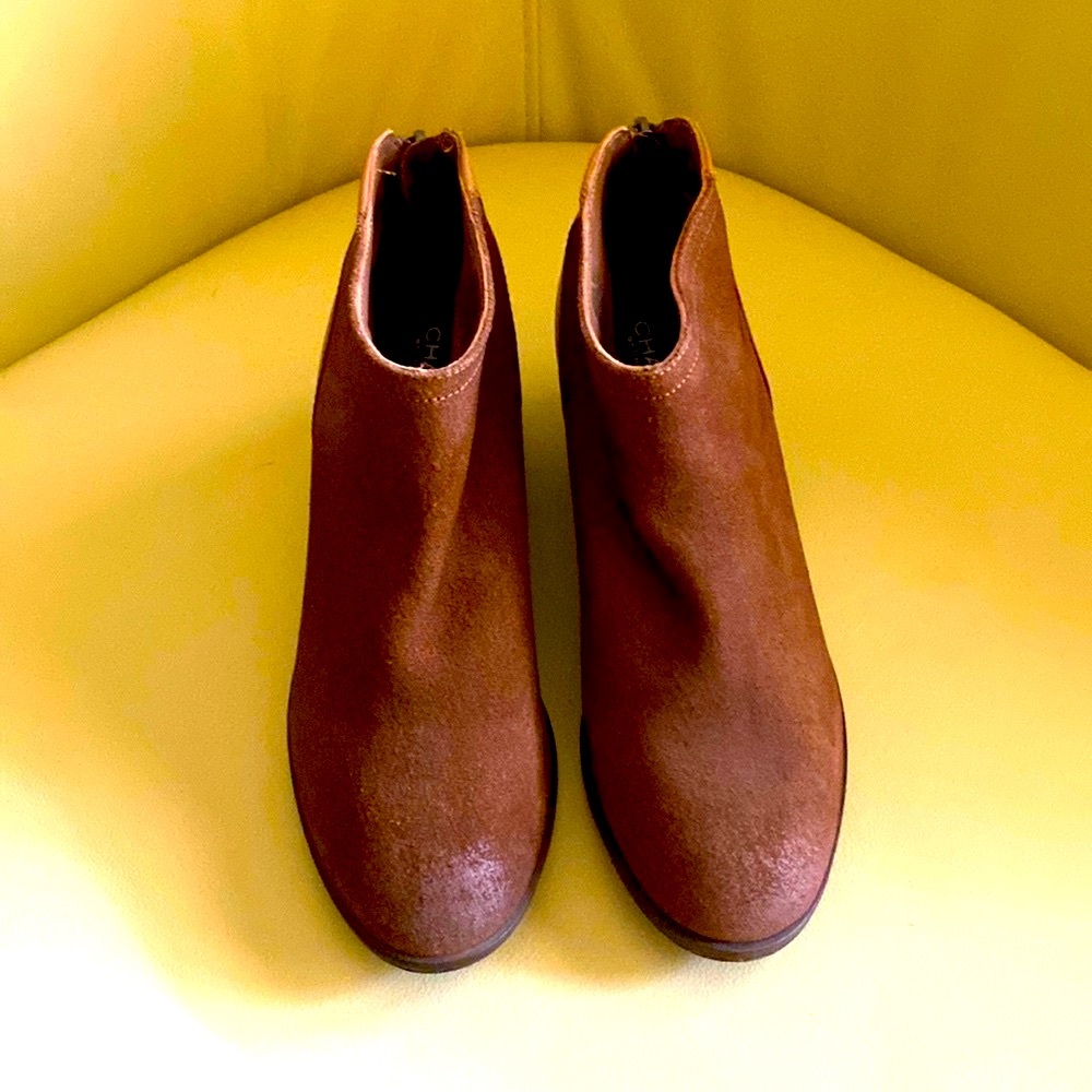 New Charles David Brown Leather Bootie